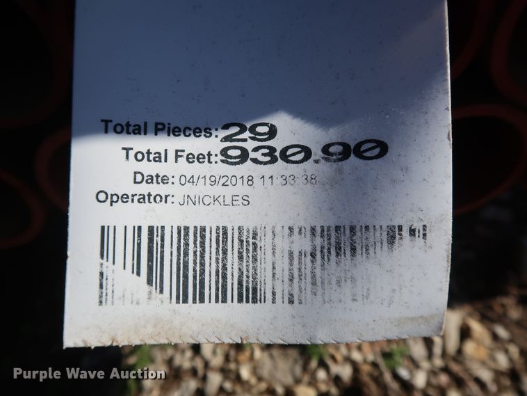 image for item DG7044 (280) TMK IPSCO Blythville Works 32'L x 2 3/8" diameter rolled tubing pipes