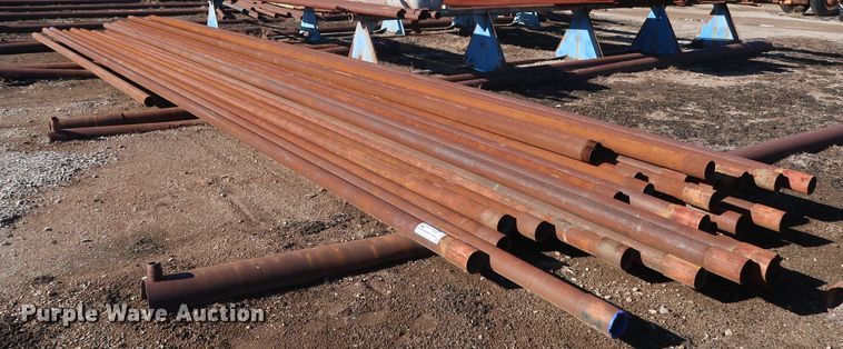 image for item DG7071 (40) 42'L x 4.5" diameter collared threaded pipes
