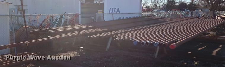 image for item DG7096 Approximately 53 31'L x 3.5" collared threaded oilfield tubing pipes