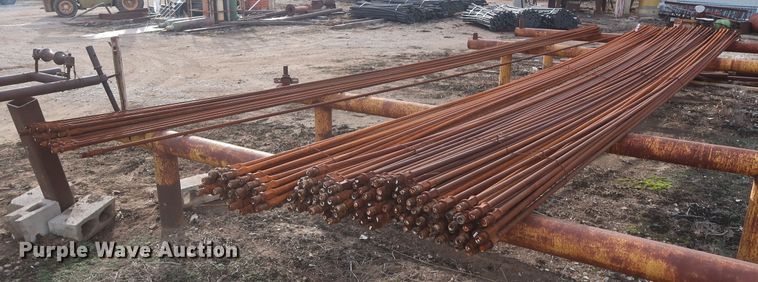 image for item DG7103 Approximately 160 25'L x 7/8" threaded sucker rods