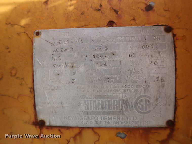 image for item DH0808 Newage Stamford F8120/5 generator