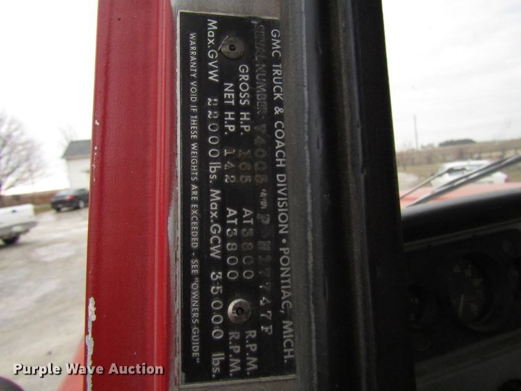 image for item DH8361 1961 GMC 4000 grain truck