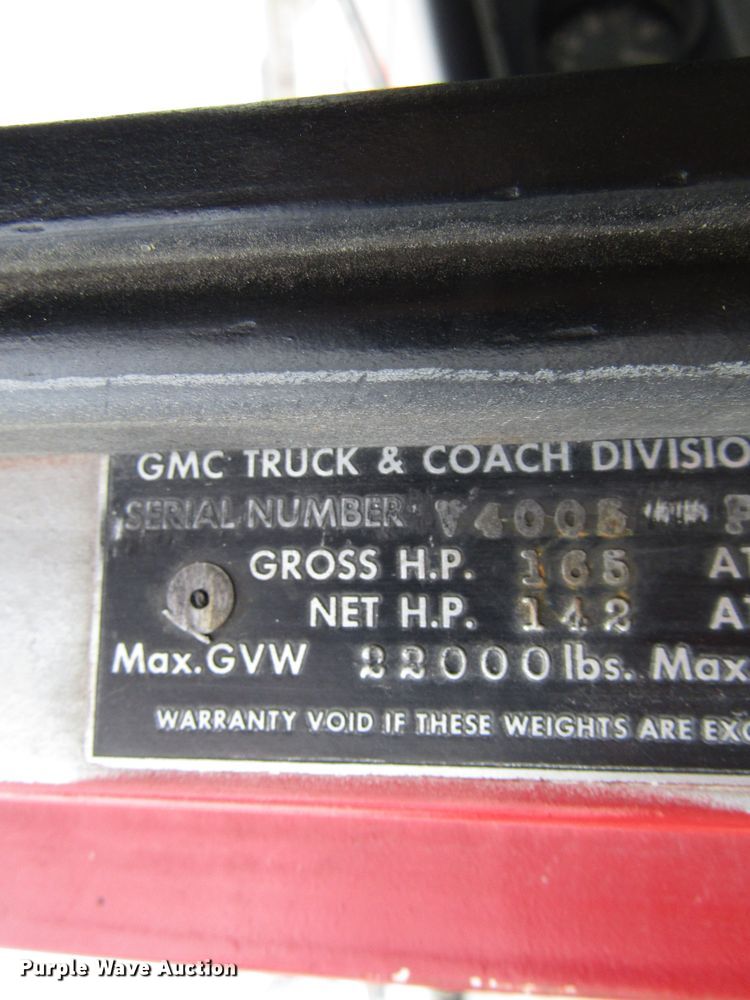 image for item DH8361 1961 GMC 4000 grain truck