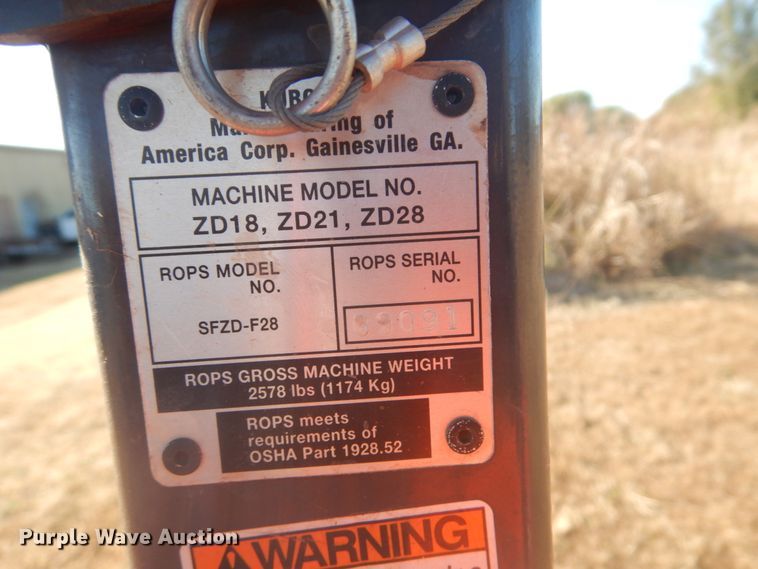 image for item FF9075 Kubota ZD28 ZTR lawn mower