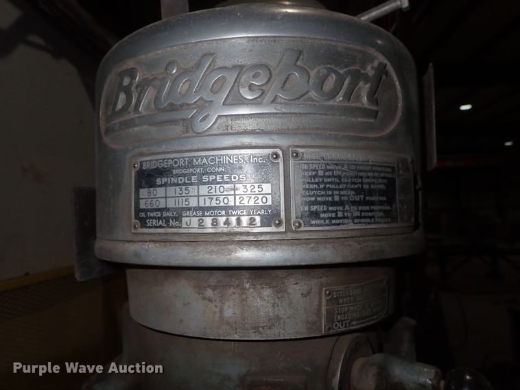 image for item FF9331 Bridgeport vertical milling machine