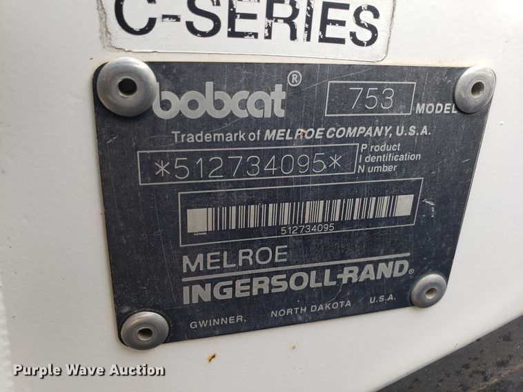 image for item GA9448 1997 Bobcat 753 skid steer