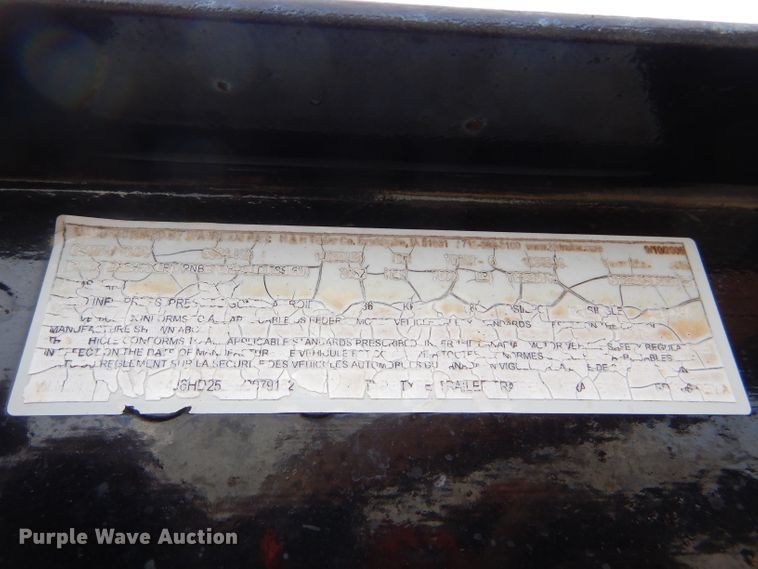 image for item GE9612 2006 H&H Trailer HD252 equipment trailer