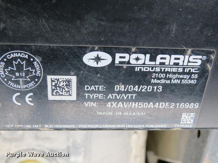 image for item GI9047 2013 Polaris Ranger Crew utility vehicle