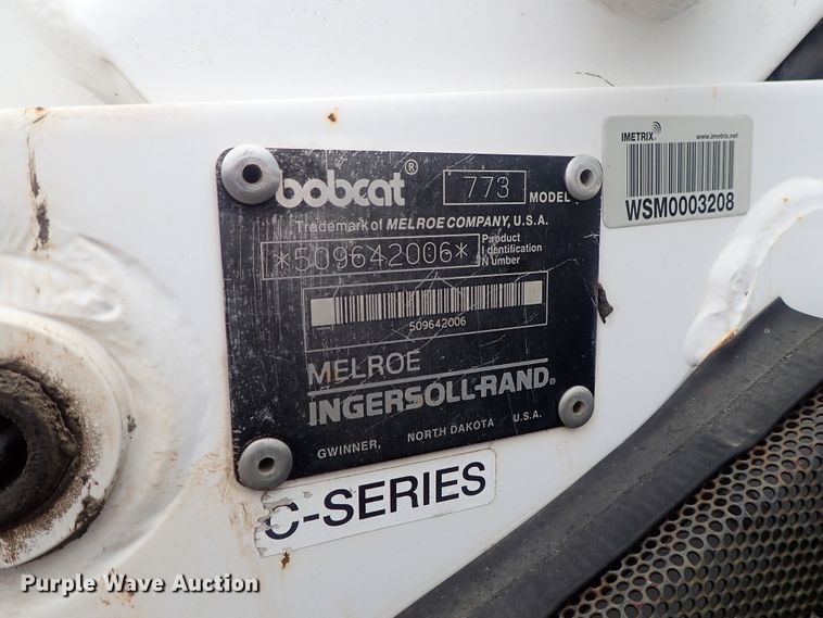 image for item DC3375 1997 Bobcat 773 skid steer