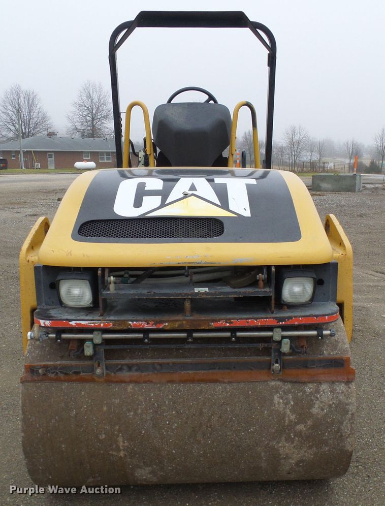 image for item DD1975 2001 Caterpillar CB-334D double drum vibratory roller