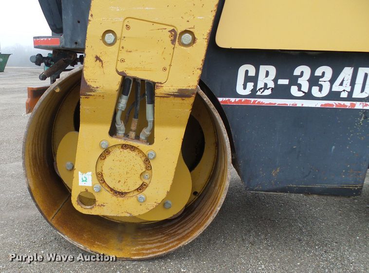 image for item DD1975 2001 Caterpillar CB-334D double drum vibratory roller