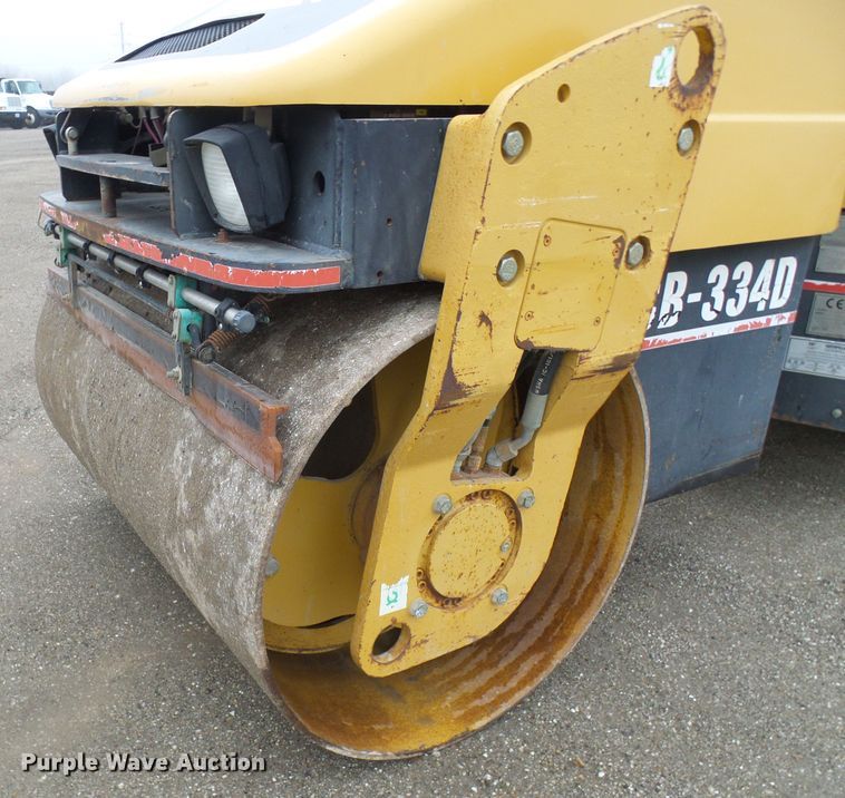 image for item DD1975 2001 Caterpillar CB-334D double drum vibratory roller