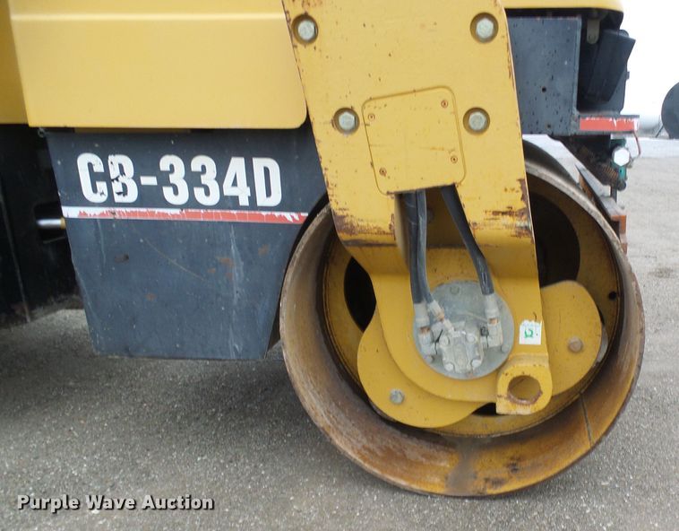 image for item DD1975 2001 Caterpillar CB-334D double drum vibratory roller