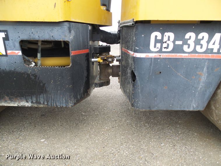 image for item DD1975 2001 Caterpillar CB-334D double drum vibratory roller