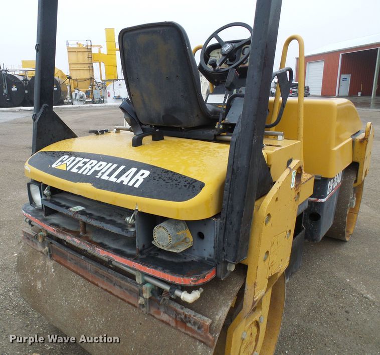 image for item DD1975 2001 Caterpillar CB-334D double drum vibratory roller