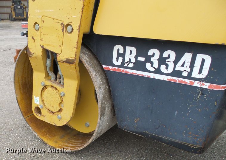 image for item DD1975 2001 Caterpillar CB-334D double drum vibratory roller