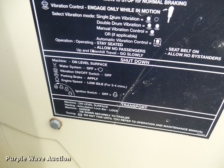 image for item DD1976 Ingersoll Rand DD30 double drum vibratory roller