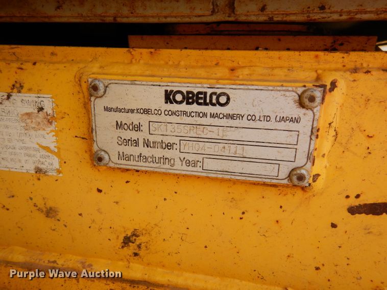 image for item DD3034 2006 Kobelco SK135SRLC-1E excavator