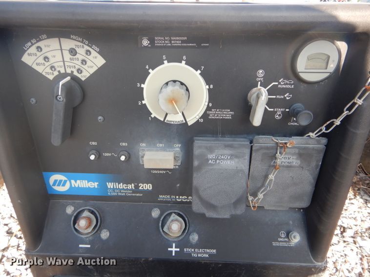 image for item DH6279 Miller Wildcat 200 CC/DC welder