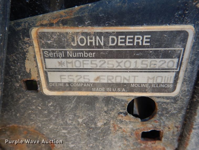 image for item DH6282 John Deere F525 lawn mower