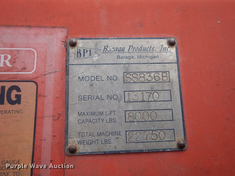 image for item DH6287 BPI SS836B telehandler