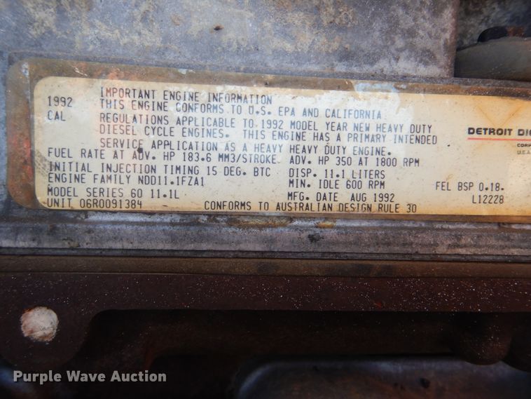 image for item DI2443 1993 Volvo WG well service rig truck