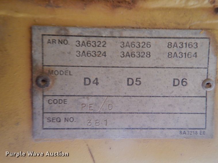 image for item DI2444 1986 Caterpillar D5B dozer