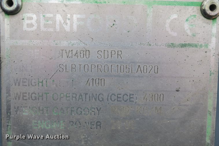 image for item EA9427 Terex TV1400-1 double drum vibratory roller