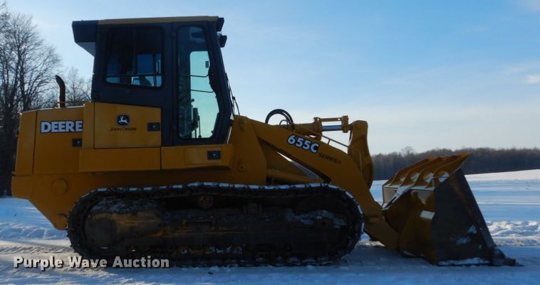 image for item FU9065 2002 John Deere 655C track loader