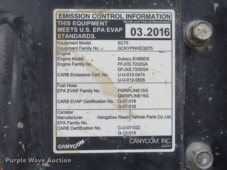 image for item GI9045 2016 Canycom SC75 concrete buggy