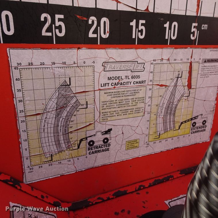 image for item GI9783 1998 Traverse Lift TL6035 telehandler