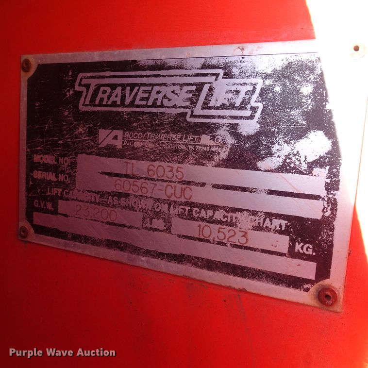 image for item GI9783 1998 Traverse Lift TL6035 telehandler