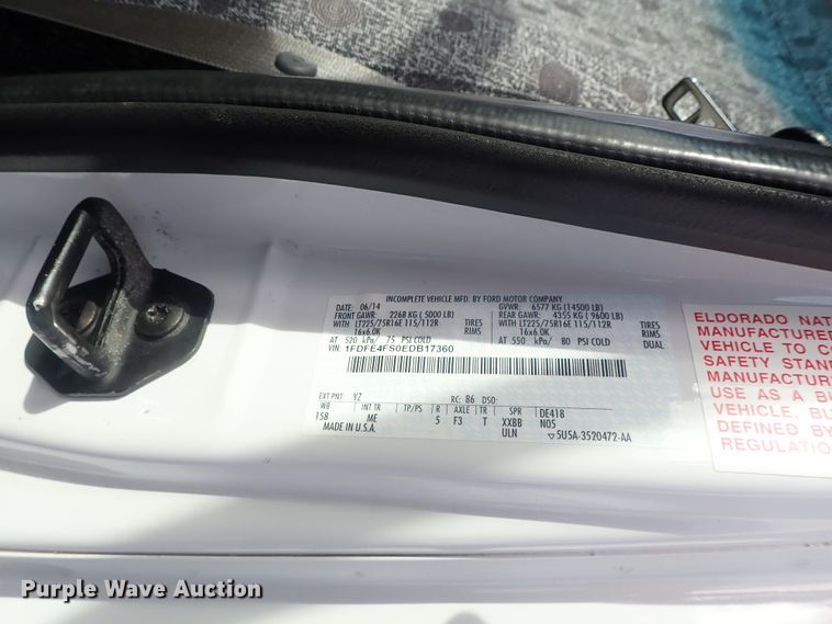 image for item DC3367 2015 Ford Econoline E450 Eldorado Advantage shuttle bus