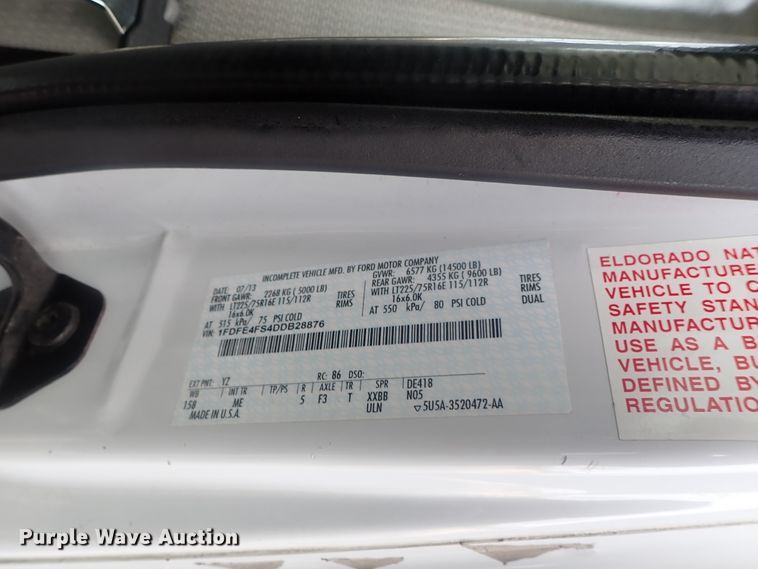 image for item DC3369 2014 Ford Econoline E450 Eldorado Aerotech shuttle bus