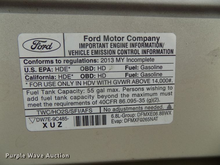 image for item DG2496 2013 Ford Econoline E450 Super Duty shuttle bus