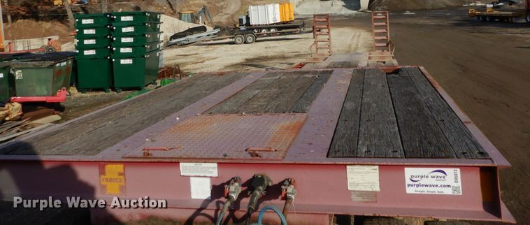 image for item DH5073 1999 Fontaine 352W drop deck equipment trailer