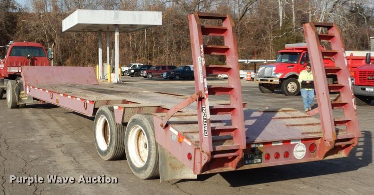 image for item DH5073 1999 Fontaine 352W drop deck equipment trailer