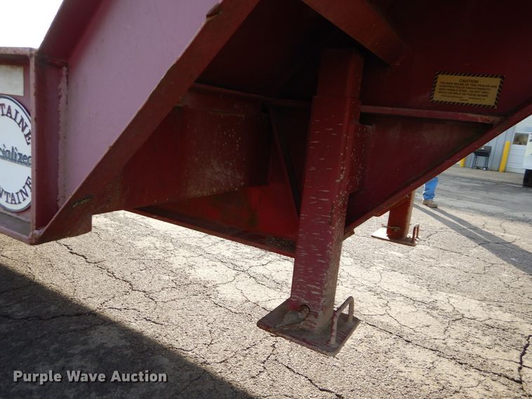 image for item DH5073 1999 Fontaine 352W drop deck equipment trailer