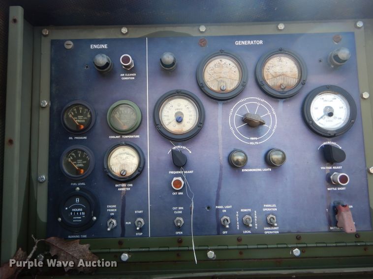 image for item DH6303 US Department of Defense MEP-005AAS generator