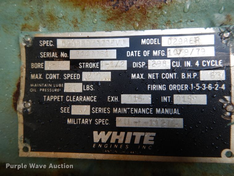 image for item DH6303 US Department of Defense MEP-005AAS generator