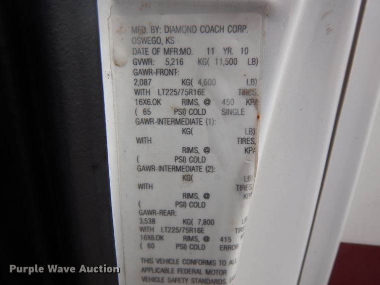 image for item ER9829 2011 Ford Econoline E350 shuttle bus