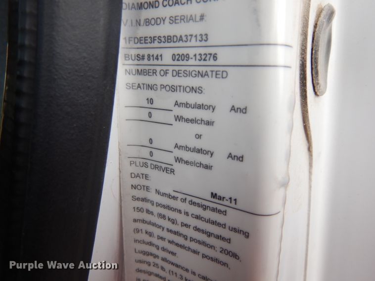 image for item ER9829 2011 Ford Econoline E350 shuttle bus