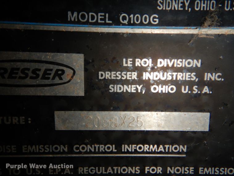 image for item FF9221 Leroi Q100G air compressor