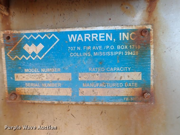 image for item FF9309 Warren AC-2420A-13 stainless steel spreader