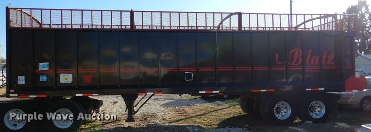 image for item DH8999 2015 Blatz live bottom silage trailer