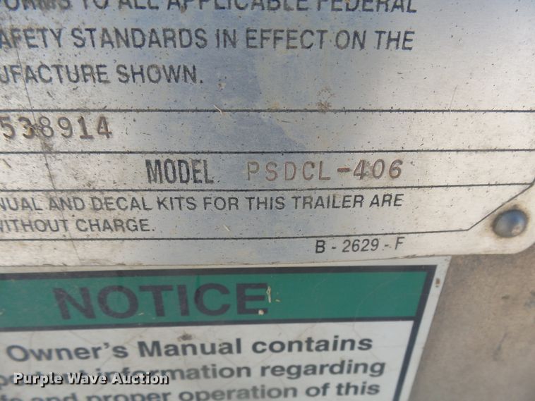image for item EF9586 2010 Wilson PSDCL-406 livestock trailer