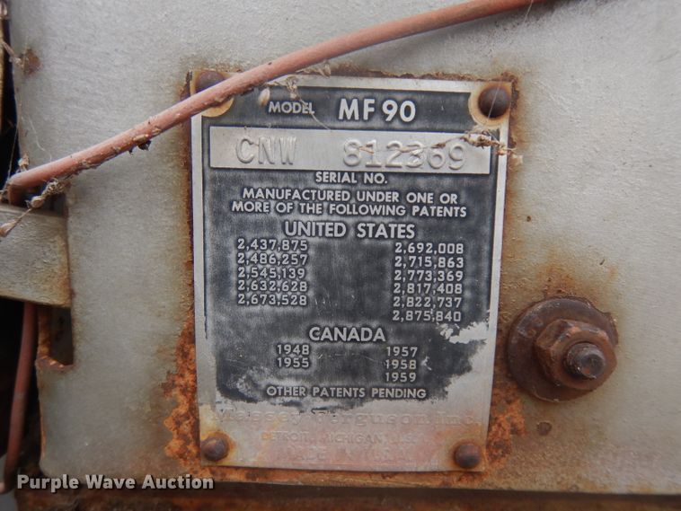 image for item ER9833 Massey-Ferguson Super 90 tractor