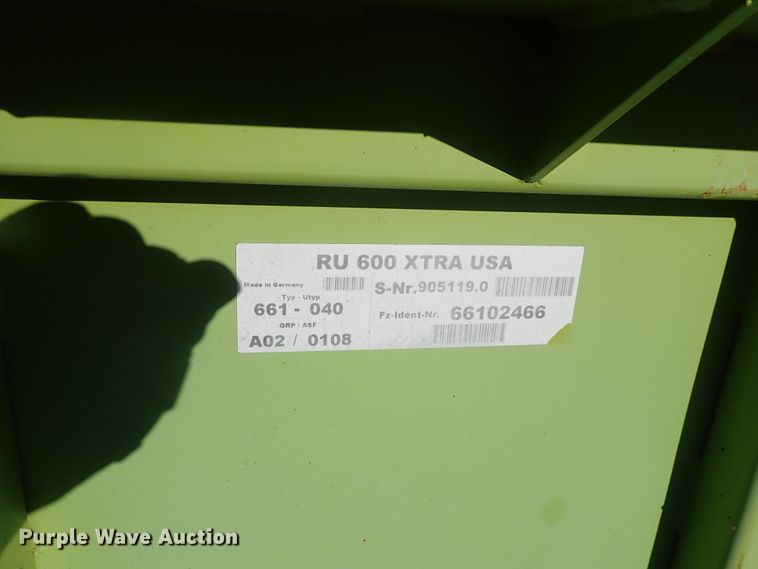 image for item GF9620 2006 Claas RU600 rotary forage head