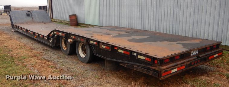 image for item DH6309 1995 Trail-Eze DHT6049WS drop deck equipment trailer