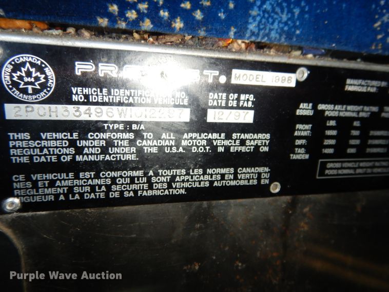 image for item DG5899 1998 Prevost coach bus